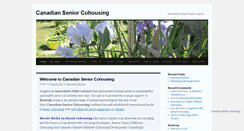 Desktop Screenshot of canadianseniorcohousing.com