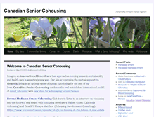 Tablet Screenshot of canadianseniorcohousing.com